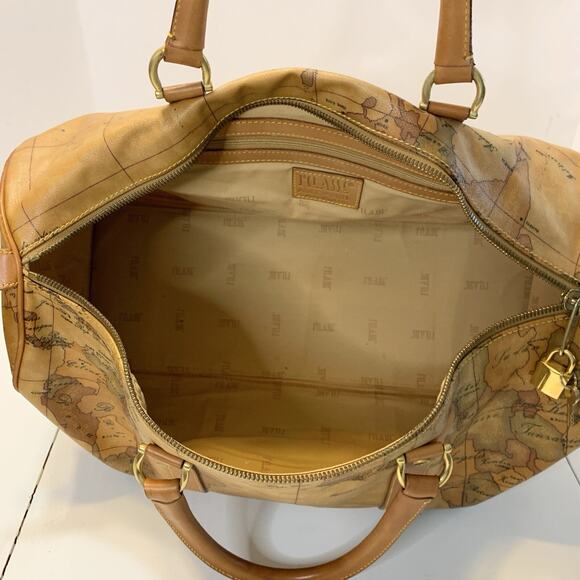 Vintage Alviero Martini 1A Classe Geo Weekender Travel Duffle Bag World Map 20" - Picture 5 of 16